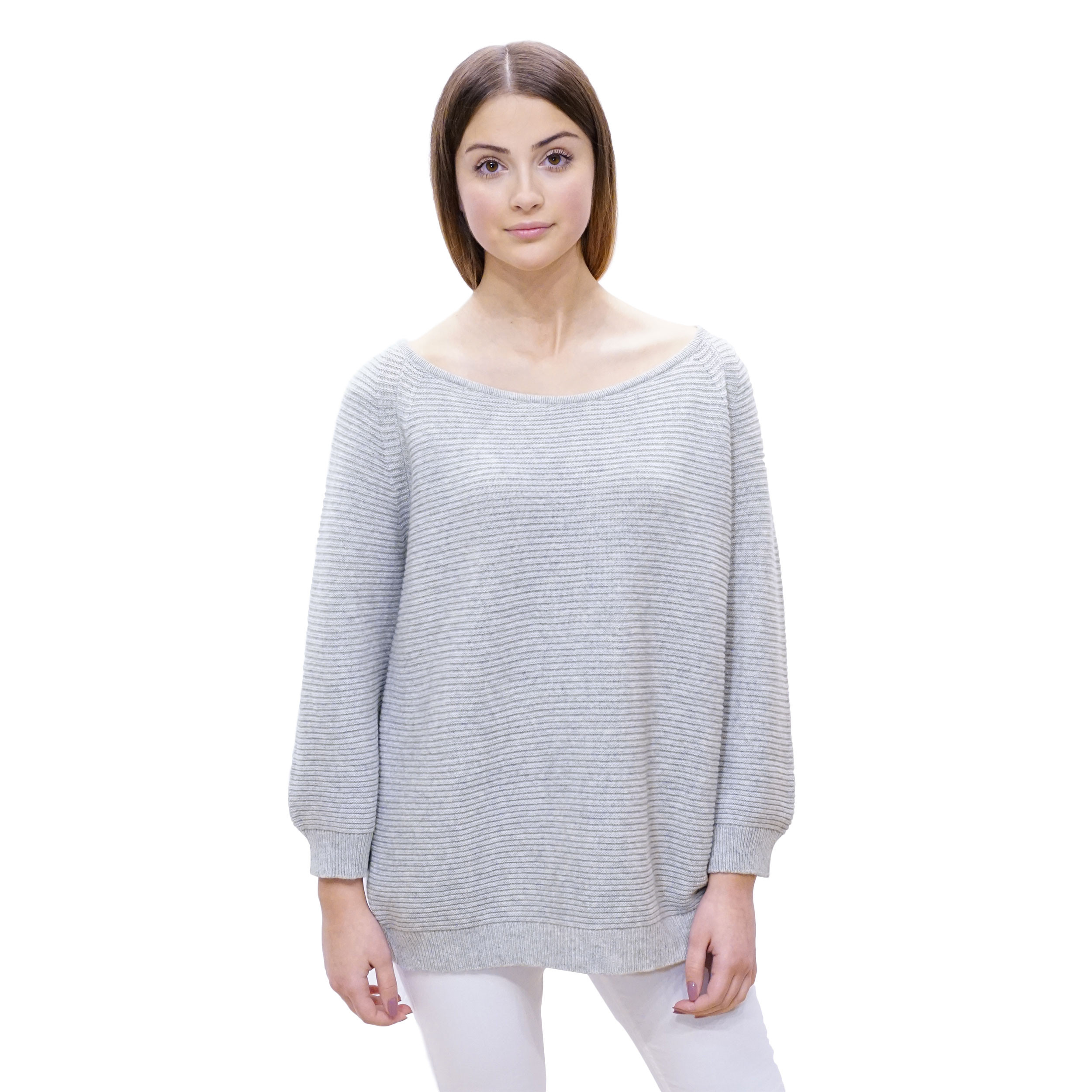 Fiona Jade Boat Neck Jadea With Cashmere Jadea Maglia Cashmere