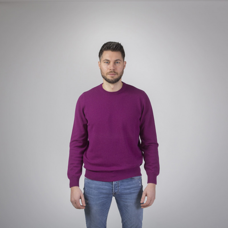 Kaschmirpullover mit Rundhalsausschnitt für Männer Rundhals-Pullover aus Kaschmir