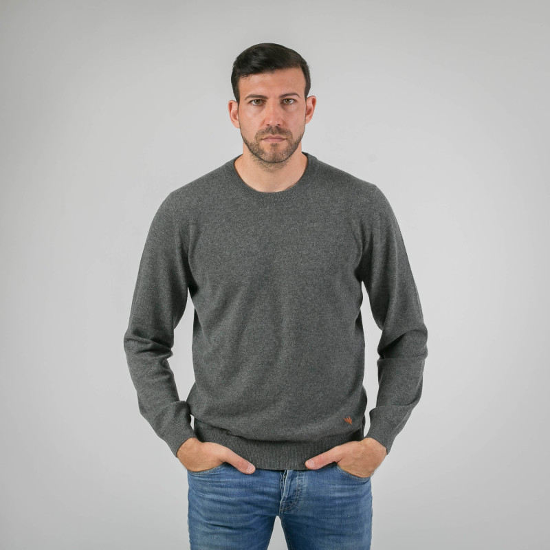 Kaschmirpullover mit Rundhalsausschnitt für Männer Rundhals-Pullover aus Kaschmir