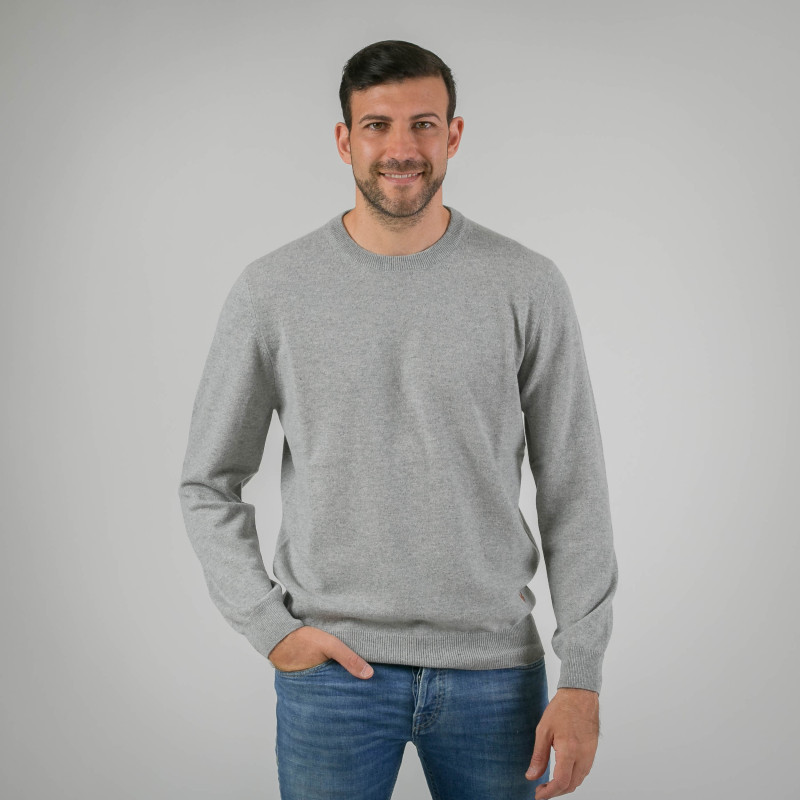 Kaschmirpullover mit Rundhalsausschnitt für Männer Rundhals-Pullover aus Kaschmir