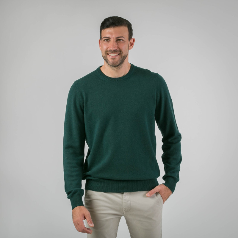 Kaschmirpullover mit Rundhalsausschnitt für Männer Rundhals-Pullover aus Kaschmir
